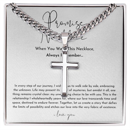 Promise Necklace For Him Cross