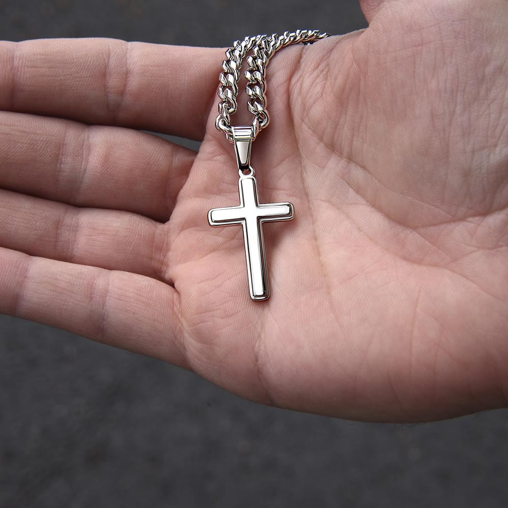 To My Son (Believe In Your Heart) Cross Necklace