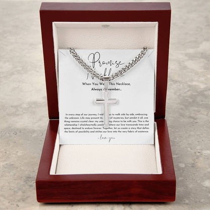 Promise Necklace For Him Cross