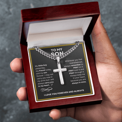 To My Son (My Little Boy) Cross Necklace