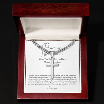 Promise Necklace For Him Cross