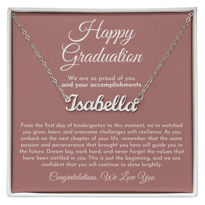 Custom Name Necklace - Graduation Gift
