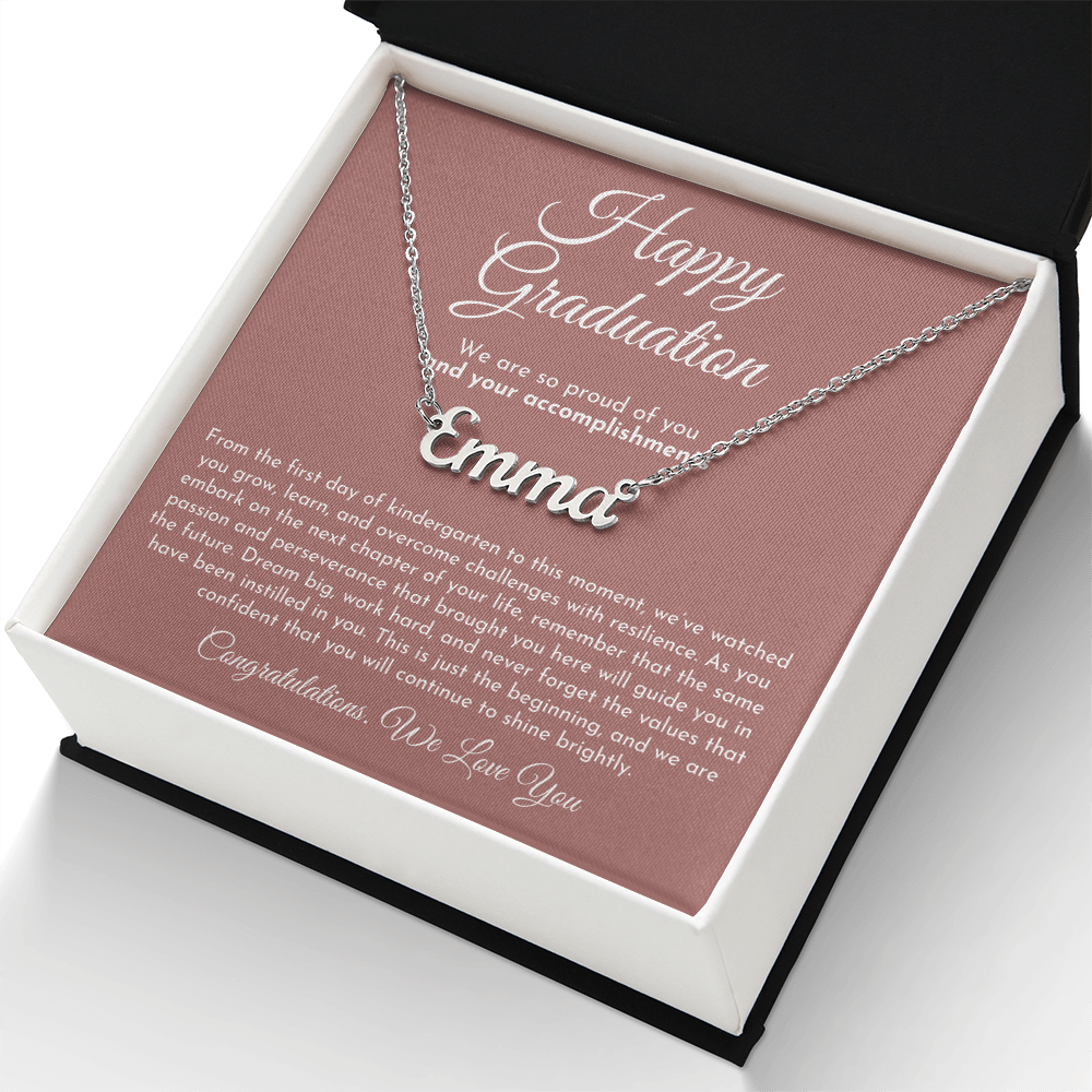 Custom Name Necklace - Graduation Gift