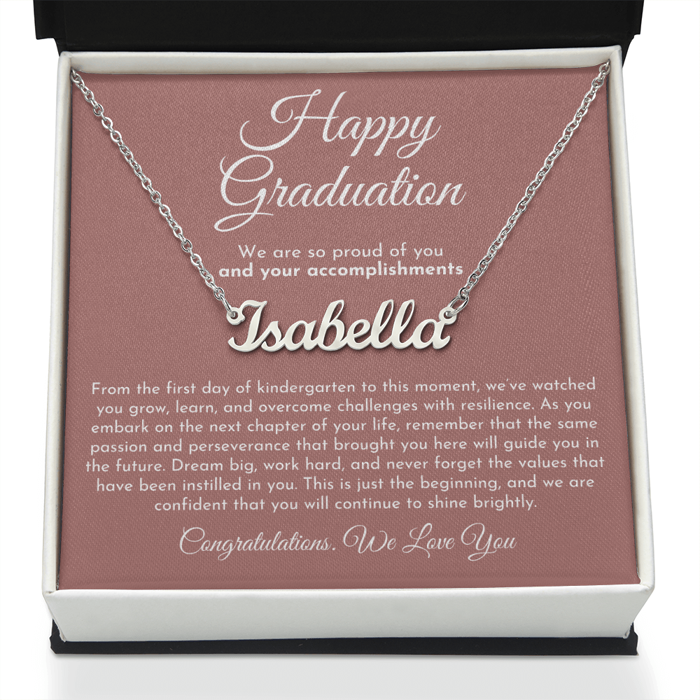Custom Name Necklace - Graduation Gift