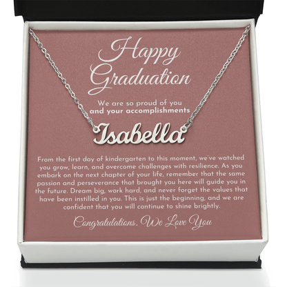 Custom Name Necklace - Graduation Gift