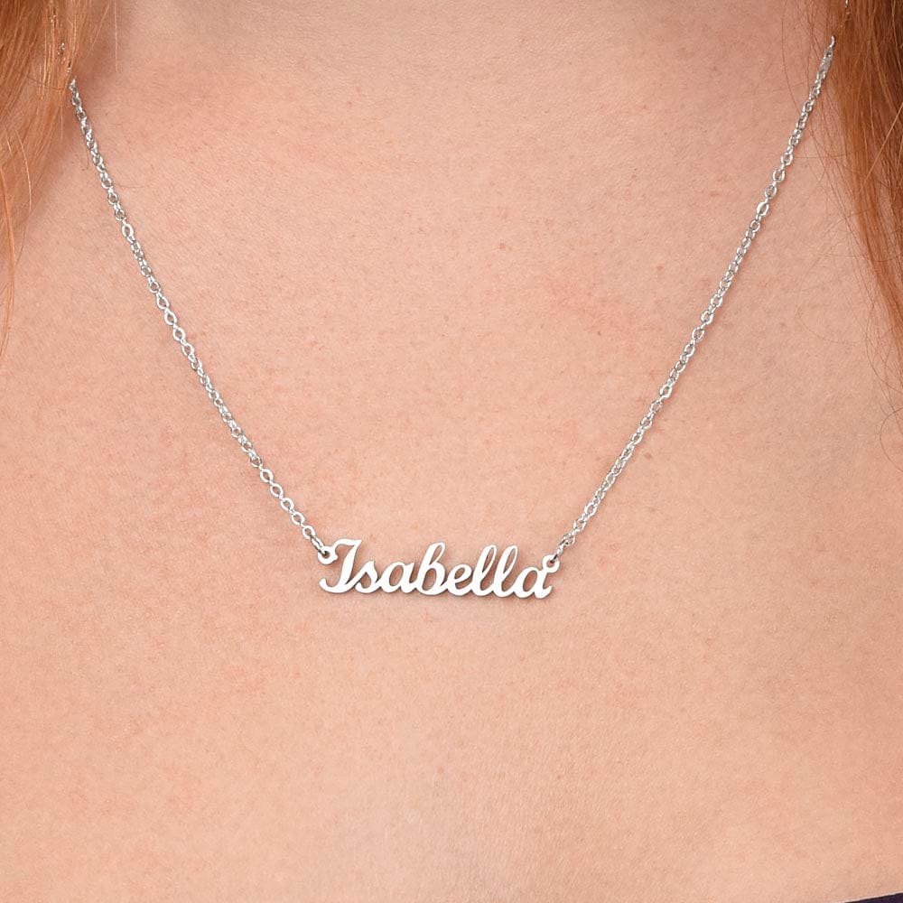 Custom Name Necklace - Graduation Gift