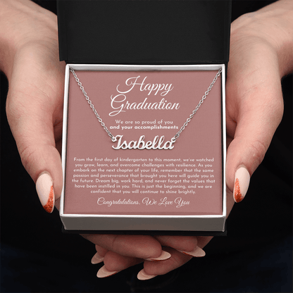 Custom Name Necklace - Graduation Gift