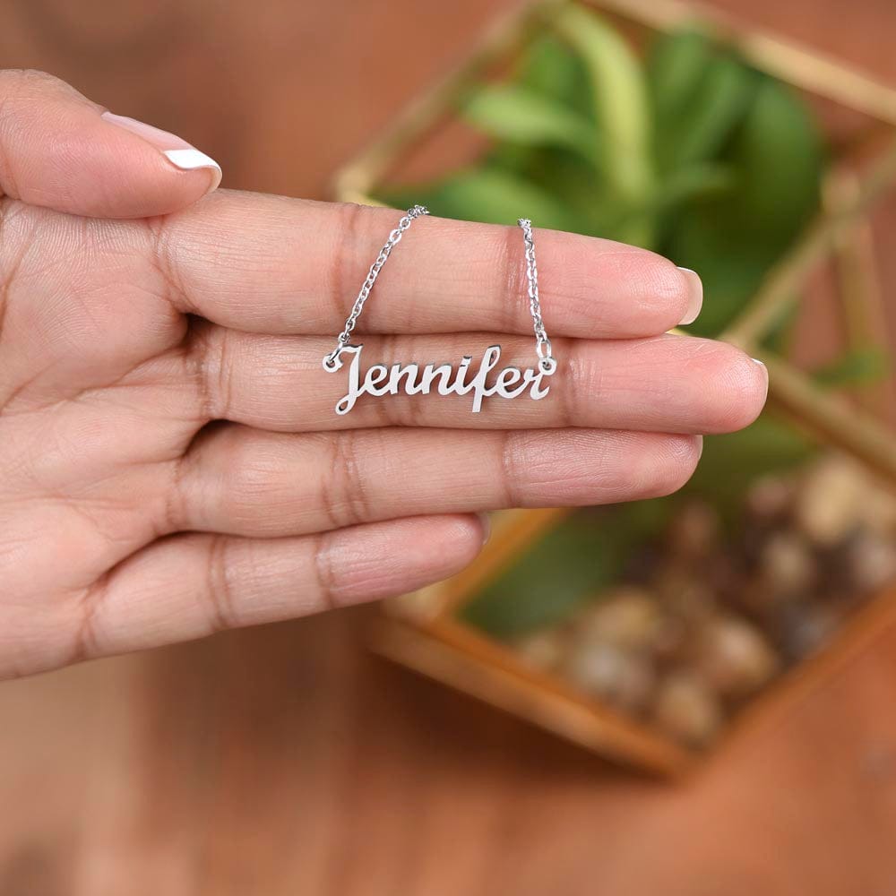 Custom Name Necklace - Graduation Gift