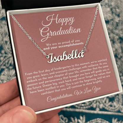 Custom Name Necklace - Graduation Gift