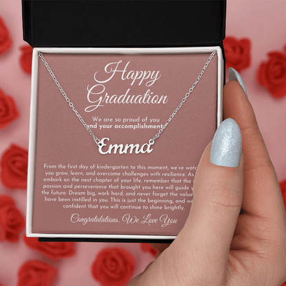 Custom Name Necklace - Graduation Gift