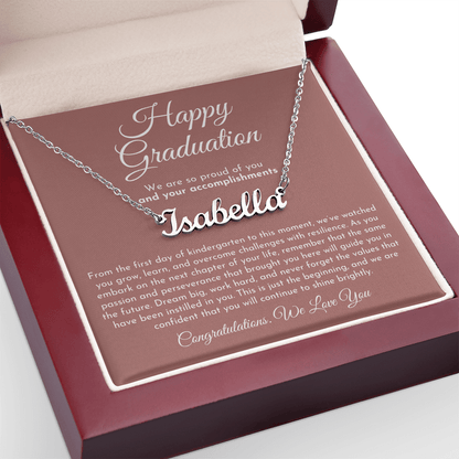 Custom Name Necklace - Graduation Gift