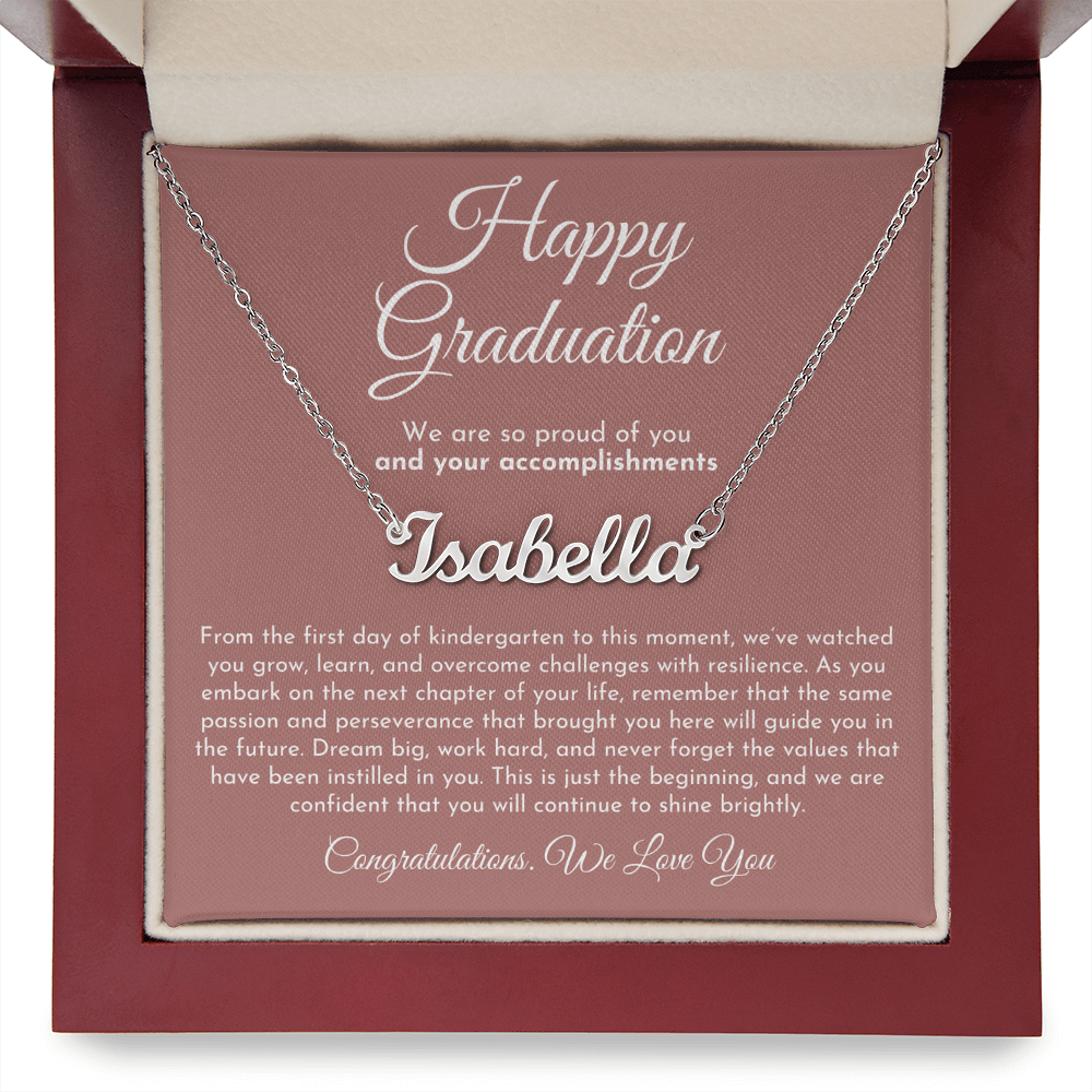 Custom Name Necklace - Graduation Gift
