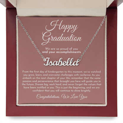 Custom Name Necklace - Graduation Gift