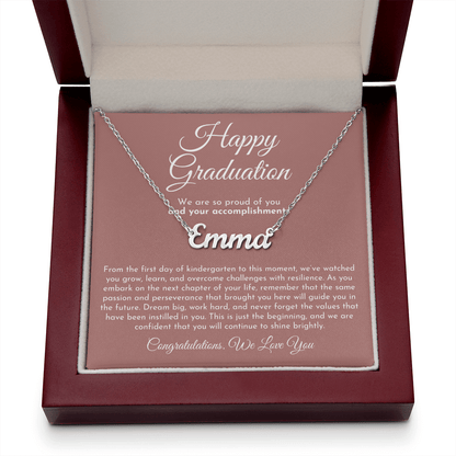 Custom Name Necklace - Graduation Gift