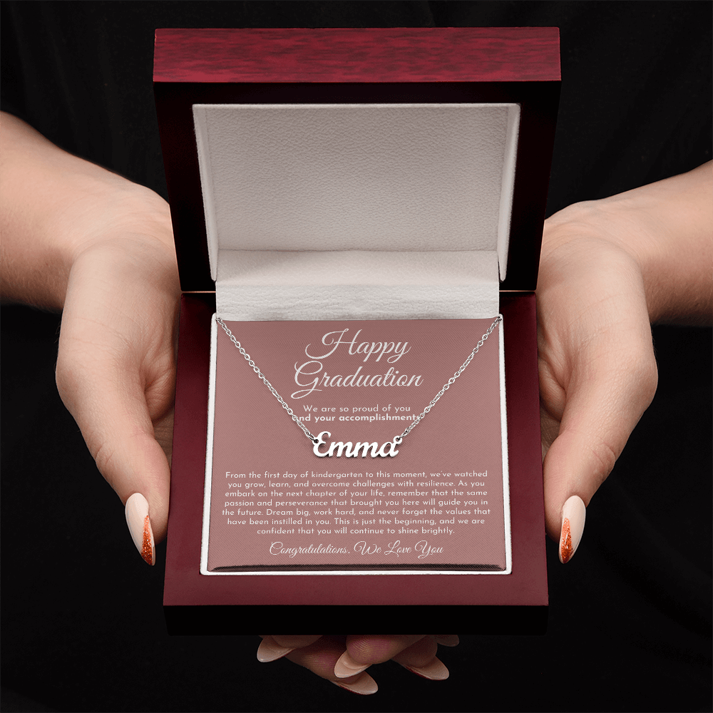 Custom Name Necklace - Graduation Gift
