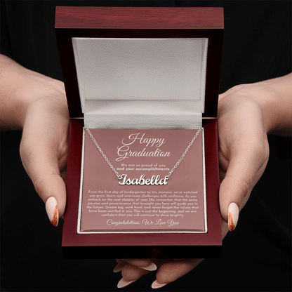 Custom Name Necklace - Graduation Gift