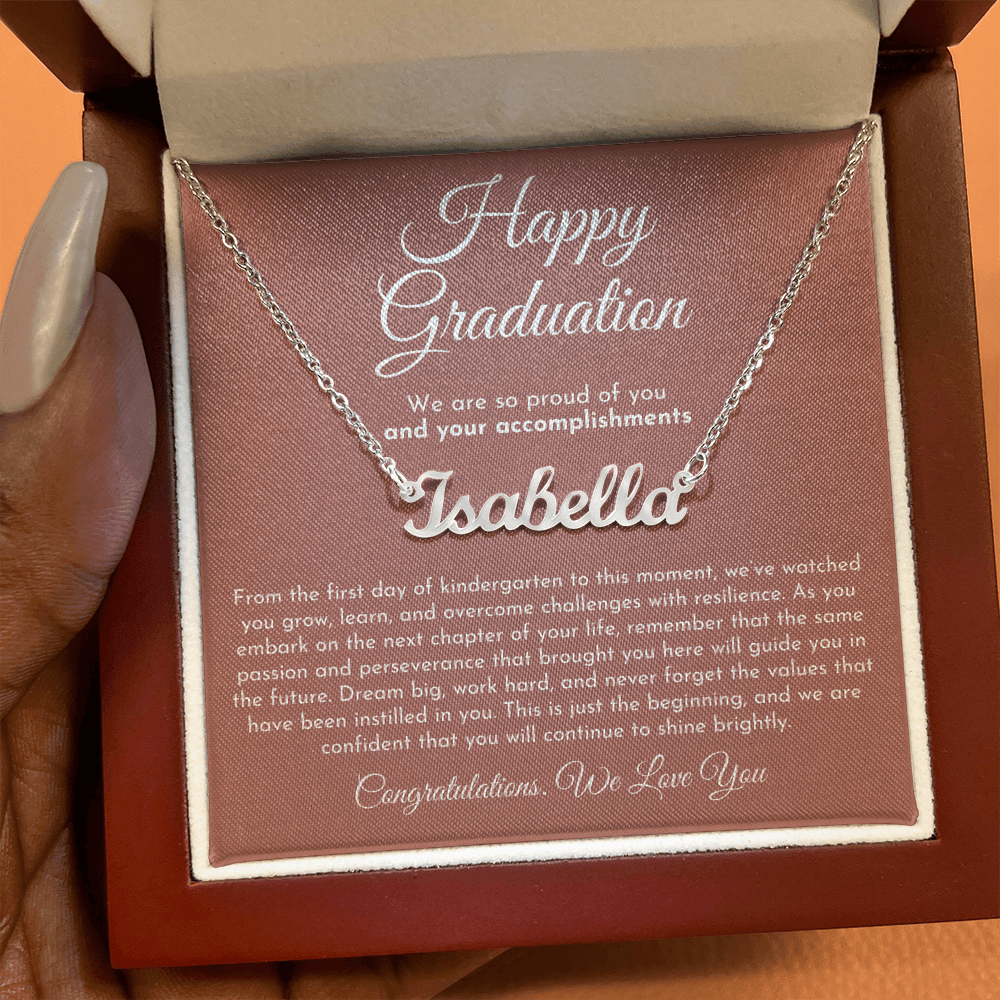 Custom Name Necklace - Graduation Gift
