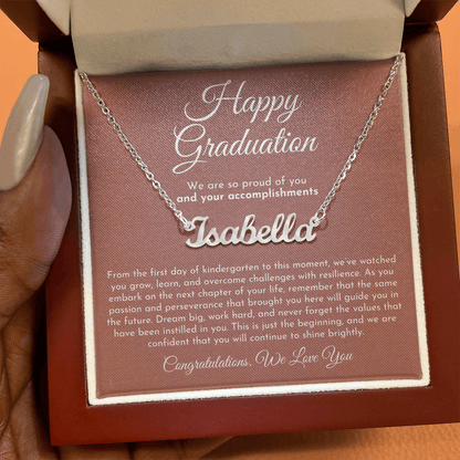 Custom Name Necklace - Graduation Gift