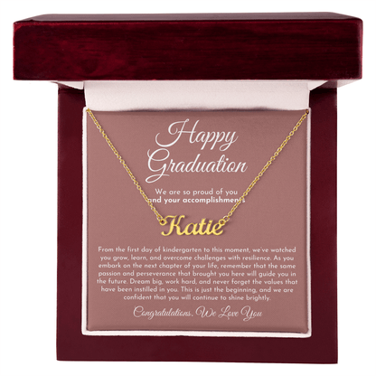 Custom Name Necklace - Graduation Gift