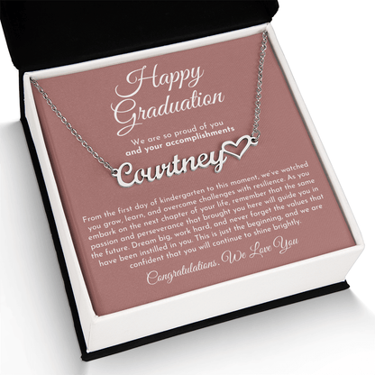Custom Name Heart Graduation Gift