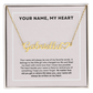 Your Name My Heart Custom Name Heart Necklace