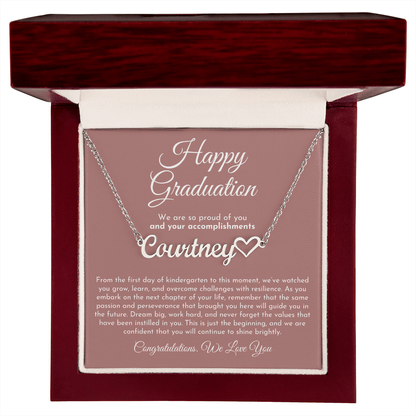 Custom Name Heart Graduation Gift