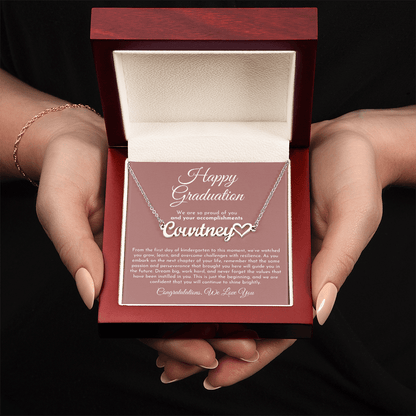 Custom Name Heart Graduation Gift