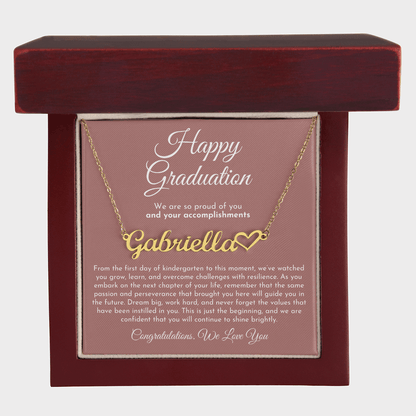 Custom Name Heart Graduation Gift