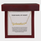 Your Name My Heart Custom Name Heart Necklace