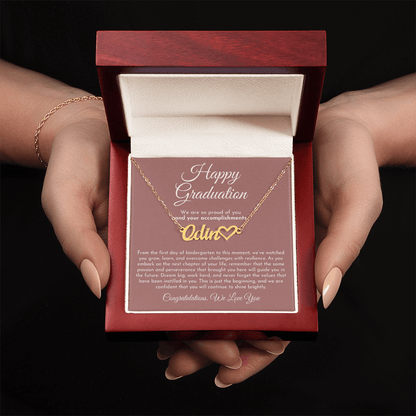 Custom Name Heart Graduation Gift