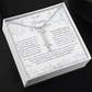 Bonus Daughter (Always In My Heart) Custom Name Necklace Blue Chinoiserie