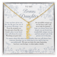 Bonus Daughter (Always In My Heart) Custom Name Necklace Blue Chinoiserie