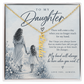 To My Daughter (There Will Come A Day) Vertical Name Necklce
