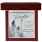 To My Daughter (There Will Come A Day) Vertical Name Necklce