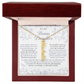 Bonus Daughter (Always In My Heart) Custom Name Necklace Blue Chinoiserie