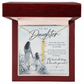 To My Daughter (There Will Come A Day) Vertical Name Necklce
