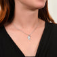 Grandma Custom Engraved Birthstone Footprint Necklace | Heart Of Our Family