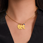 Grandma Custom Engraved Birthstone Footprint Necklace | Heart Of Our Family