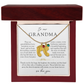 Grandma Custom Engraved Birthstone Footprint Necklace | Heart Of Our Family
