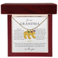 Grandma Custom Engraved Birthstone Footprint Necklace | Heart Of Our Family
