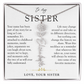 Sister Birth Flower Custom Name Necklace | Your Name is Part of My Story