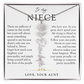 Niece Birth Flower Custom Name Necklace | There's Only One You