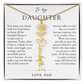 Daughter Birth Flower Custom Name Necklace | Wear Your Name Proudly
