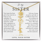 Sister Birth Flower Custom Name Necklace | Your Name is Part of My Story