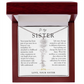 Sister Birth Flower Custom Name Necklace | Your Name is Part of My Story
