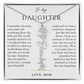 Daughter Birth Flower Custom Name Necklace | Watching You Bloom
