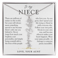 Niece Birth Flower Custom Name Necklace | There's Only One You