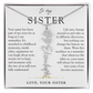Sister Birth Flower Custom Name Necklace | Your Name is Part of My Story