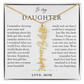 Daughter Birth Flower Custom Name Necklace | Watching You Bloom