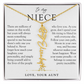 Niece Birth Flower Custom Name Necklace | There's Only One You